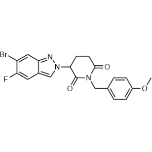 3-(6-Bromo-5-fluoro-2H-indazol-2-yl)-1-(4-methoxybenzyl)piperidine-2,6-dione|CS-1357397
