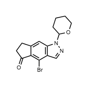 4-Bromo-1-(tetrahydro-2H-pyran-2-yl)-6,7-dihydrocyclopenta[f]indazol-5(1H)-one|CS-1357472