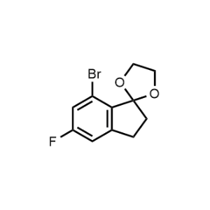 7-Bromo-5-fluoro-2,3-dihydrospiro[indene-1,2'-[1,3]dioxolane]|CS-1357473
