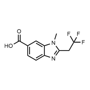 1-Methyl-2-(2,2,2-trifluoroethyl)-1H-benzo[d]imidazole-6-carboxylic acid|CS-1357494