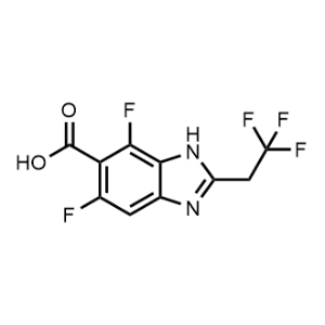 5,7-Difluoro-2-(2,2,2-trifluoroethyl)-1H-benzo[d]imidazole-6-carboxylic acid|CS-1357499