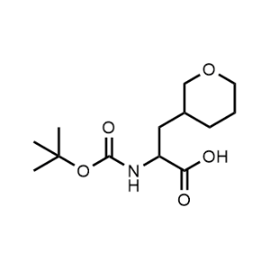 2-((tert-Butoxycarbonyl)amino)-3-(tetrahydro-2H-pyran-3-yl)propanoic acid|CS-1357500