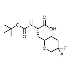(2S)-2-((tert-Butoxycarbonyl)amino)-3-(5,5-difluorotetrahydro-2H-pyran-2-yl)propanoic acid|CS-1357528