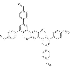 5',5'''-Bis(4-formylphenyl)-2'',5''-dimethoxy-[1,1':3',1'':4'',1''':3''',1''''-quinquephenyl]-4,4''''-dicarbaldehyde|CS-1357589