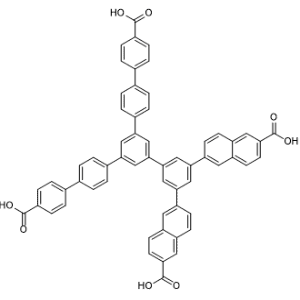 5''-(3,5-Bis(6-carboxynaphthalen-2-yl)phenyl)-[1,1':4',1'':3'',1''':4''',1''''-quinquephenyl]-4,4''''-dicarboxylic acid|CS-1357591