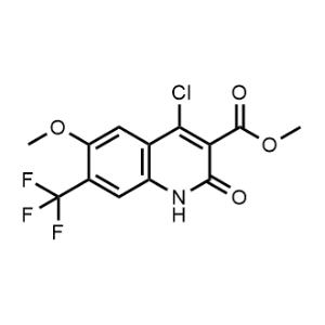 Methyl 4-chloro-6-methoxy-2-oxo-7-(trifluoromethyl)-1,2-dihydroquinoline-3-carboxylate|CS-1357596