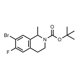 tert-Butyl 7-bromo-6-fluoro-1-methyl-3,4-dihydroisoquinoline-2(1H)-carboxylate|CS-1357602