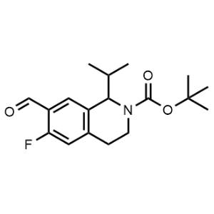 tert-Butyl 6-fluoro-7-formyl-1-isopropyl-3,4-dihydroisoquinoline-2(1H)-carboxylate|CS-1357662