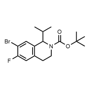 tert-Butyl 7-bromo-6-fluoro-1-isopropyl-3,4-dihydroisoquinoline-2(1H)-carboxylate|CS-1357674