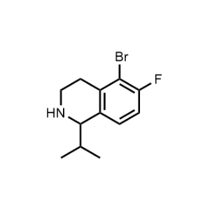 5-Bromo-6-fluoro-1-isopropyl-1,2,3,4-tetrahydroisoquinoline|CS-1357680