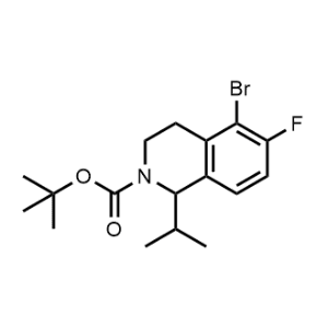 tert-Butyl 5-bromo-6-fluoro-1-isopropyl-3,4-dihydroisoquinoline-2(1H)-carboxylate|CS-1357681