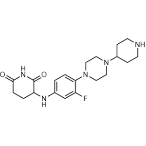 3-((3-Fluoro-4-(4-(piperidin-4-yl)piperazin-1-yl)phenyl)amino)piperidine-2,6-dione|CS-1357835