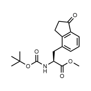 Methyl (S)-2-((tert-butoxycarbonyl)amino)-3-(1-oxo-2,3-dihydro-1H-inden-4-yl)propanoate|CS-1357837