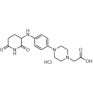 2-(4-(4-((2,6-Dioxopiperidin-3-yl)amino)phenyl)piperazin-1-yl)acetic acid hydrochloride|CS-1357850