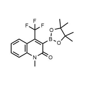 1-Methyl-3-(4,4,5,5-tetramethyl-1,3,2-dioxaborolan-2-yl)-4-(trifluoromethyl)quinolin-2(1H)-one|CS-1357908