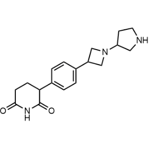3-(4-(1-(Pyrrolidin-3-yl)azetidin-3-yl)phenyl)piperidine-2,6-dione|CS-1357979