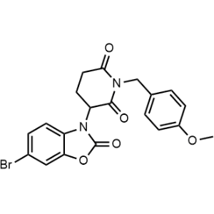 3-(6-Bromo-2-oxobenzo[d]oxazol-3(2H)-yl)-1-(4-methoxybenzyl)piperidine-2,6-dione|CS-1357986