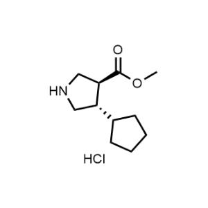 Methyl (3S,4S)-4-cyclopentylpyrrolidine-3-carboxylate hydrochloride|CS-1357993
