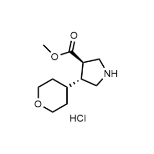 rel-Methyl (3R,4R)-4-(tetrahydro-2H-pyran-4-yl)pyrrolidine-3-carboxylate hydrochloride|CS-1357995