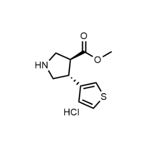 Methyl (3S,4R)-4-(thiophen-3-yl)pyrrolidine-3-carboxylate hydrochloride|CS-1357998