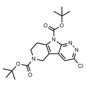Di-tert-butyl 3-chloro-7,8-dihydro-5H-pyrido[3',4':4,5]pyrrolo[2,3-c]pyridazine-6,9-dicarboxylate|CS-1358006
