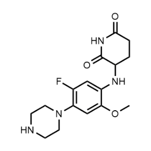 3-((5-Fluoro-2-methoxy-4-(piperazin-1-yl)phenyl)amino)piperidine-2,6-dione|CS-1358010
