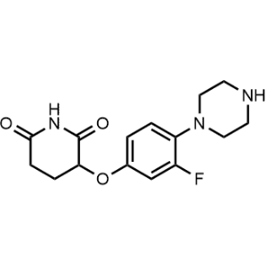 3-(3-Fluoro-4-(piperazin-1-yl)phenoxy)piperidine-2,6-dione|CS-1358023