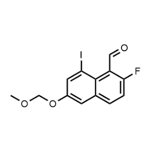 2-Fluoro-8-iodo-6-(methoxymethoxy)-1-naphthaldehyde|CS-1358071