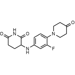 3-((3-Fluoro-4-(4-oxopiperidin-1-yl)phenyl)amino)piperidine-2,6-dione|CS-1358077