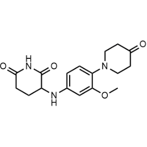 3-((3-Methoxy-4-(4-oxopiperidin-1-yl)phenyl)amino)piperidine-2,6-dione|CS-1358083