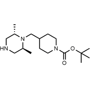tert-Butyl 4-(((2S,6S)-2,6-dimethylpiperazin-1-yl)methyl)piperidine-1-carboxylate|CS-1358088
