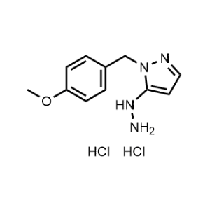 5-Hydrazinyl-1-(4-methoxybenzyl)-1H-pyrazole dihydrochloride|CS-1358142