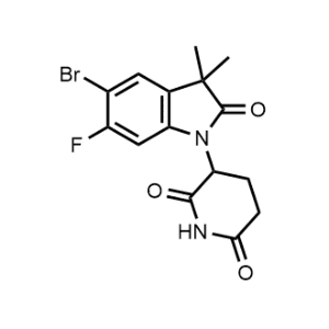 3-(5-Bromo-6-fluoro-3,3-dimethyl-2-oxoindolin-1-yl)piperidine-2,6-dione|CS-1358168