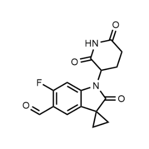 1'-(2,6-Dioxopiperidin-3-yl)-6'-fluoro-2'-oxospiro[cyclopropane-1,3'-indoline]-5'-carbaldehyde|CS-1358171