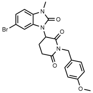 3-(6-Bromo-3-methyl-2-oxo-2,3-dihydro-1H-benzo[d]imidazol-1-yl)-1-(4-methoxybenzyl)piperidine-2,6-dione|CS-1358180