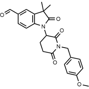 1-(1-(4-Methoxybenzyl)-2,6-dioxopiperidin-3-yl)-3,3-dimethyl-2-oxoindoline-5-carbaldehyde|CS-1358181