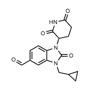 3-(Cyclopropylmethyl)-1-(2,6-dioxopiperidin-3-yl)-2-oxo-2,3-dihydro-1H-benzo[d]imidazole-5-carbaldehyde|CS-1358185