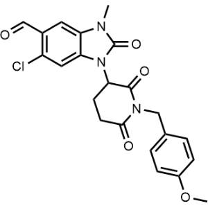 6-Chloro-1-(1-(4-methoxybenzyl)-2,6-dioxopiperidin-3-yl)-3-methyl-2-oxo-2,3-dihydro-1H-benzo[d]imidazole-5-carbaldehyde|CS-1358196