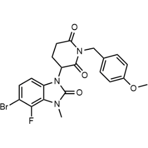 3-(5-Bromo-4-fluoro-3-methyl-2-oxo-2,3-dihydro-1H-benzo[d]imidazol-1-yl)-1-(4-methoxybenzyl)piperidine-2,6-dione|CS-1358203