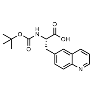 (S)-2-((tert-Butoxycarbonyl)amino)-3-(quinolin-6-yl)propanoic acid|CS-1358270