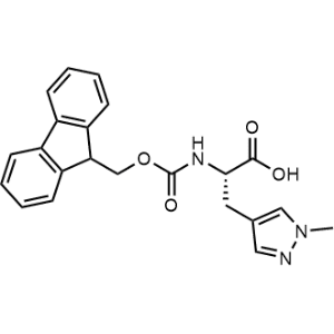 (S)-2-((((9H-Fluoren-9-yl)methoxy)carbonyl)amino)-3-(1-methyl-1H-pyrazol-4-yl)propanoic acid|CS-1358324