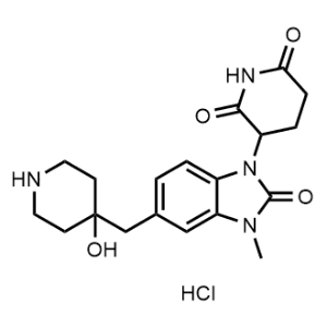 3-(5-((4-Hydroxypiperidin-4-yl)methyl)-3-methyl-2-oxo-2,3-dihydro-1H-benzo[d]imidazol-1-yl)piperidine-2,6-dione hydrochloride|CS-1358363