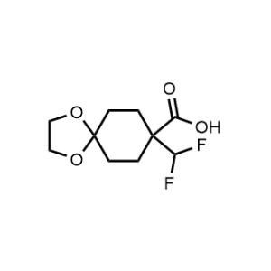 8-(Difluoromethyl)-1,4-dioxaspiro[4.5]decane-8-carboxylic acid|CS-1358377