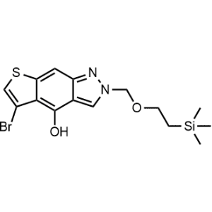 5-Bromo-2-((2-(trimethylsilyl)ethoxy)methyl)-2H-thieno[3,2-f]indazol-4-ol|CS-1358617