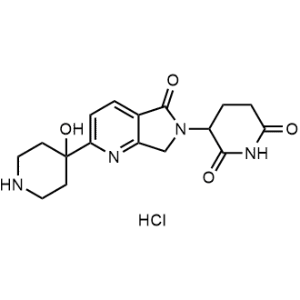 3-(2-(4-Hydroxypiperidin-4-yl)-5-oxo-5,7-dihydro-6H-pyrrolo[3,4-b]pyridin-6-yl)piperidine-2,6-dione hydrochloride|CS-1358700