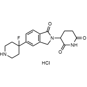 3-(5-(4-Fluoropiperidin-4-yl)-1-oxoisoindolin-2-yl)piperidine-2,6-dione hydrochloride|CS-1358701
