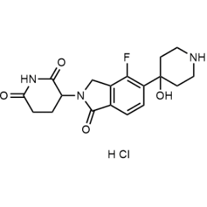 3-(4-Fluoro-5-(4-hydroxypiperidin-4-yl)-1-oxoisoindolin-2-yl)piperidine-2,6-dione hydrochloride|CS-1358711