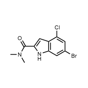 6-Bromo-4-chloro-N,N-dimethyl-1H-indole-2-carboxamide|CS-1358712