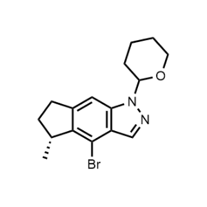 (5R)-4-Bromo-5-methyl-1-(tetrahydro-2H-pyran-2-yl)-1,5,6,7-tetrahydrocyclopenta[f]indazole|CS-1359018