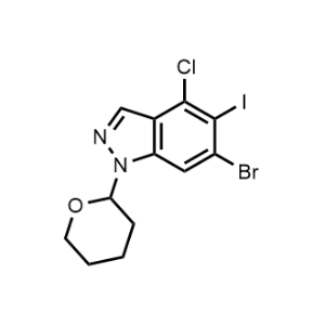 6-Bromo-4-chloro-5-iodo-1-(tetrahydro-2H-pyran-2-yl)-1H-indazole|CS-1359020